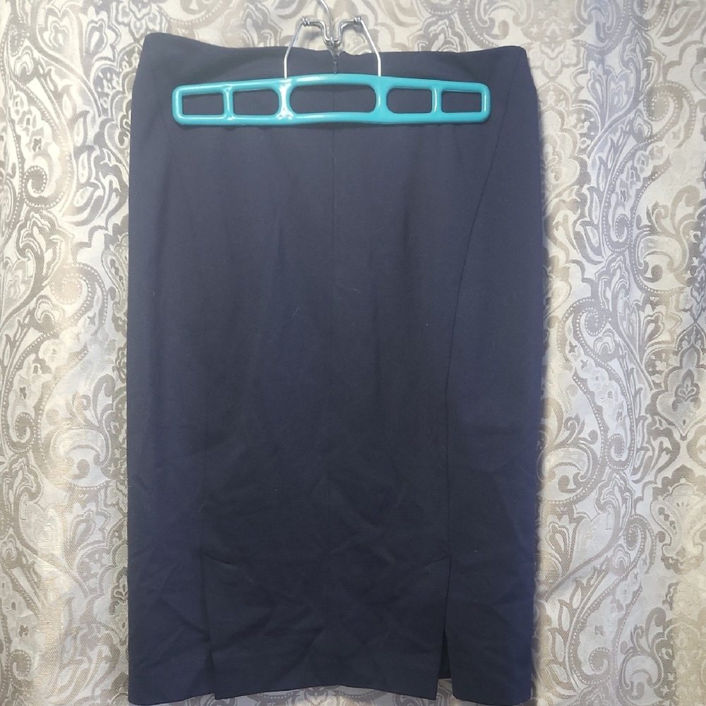 Tristan Dark Blue Pencil Skirt